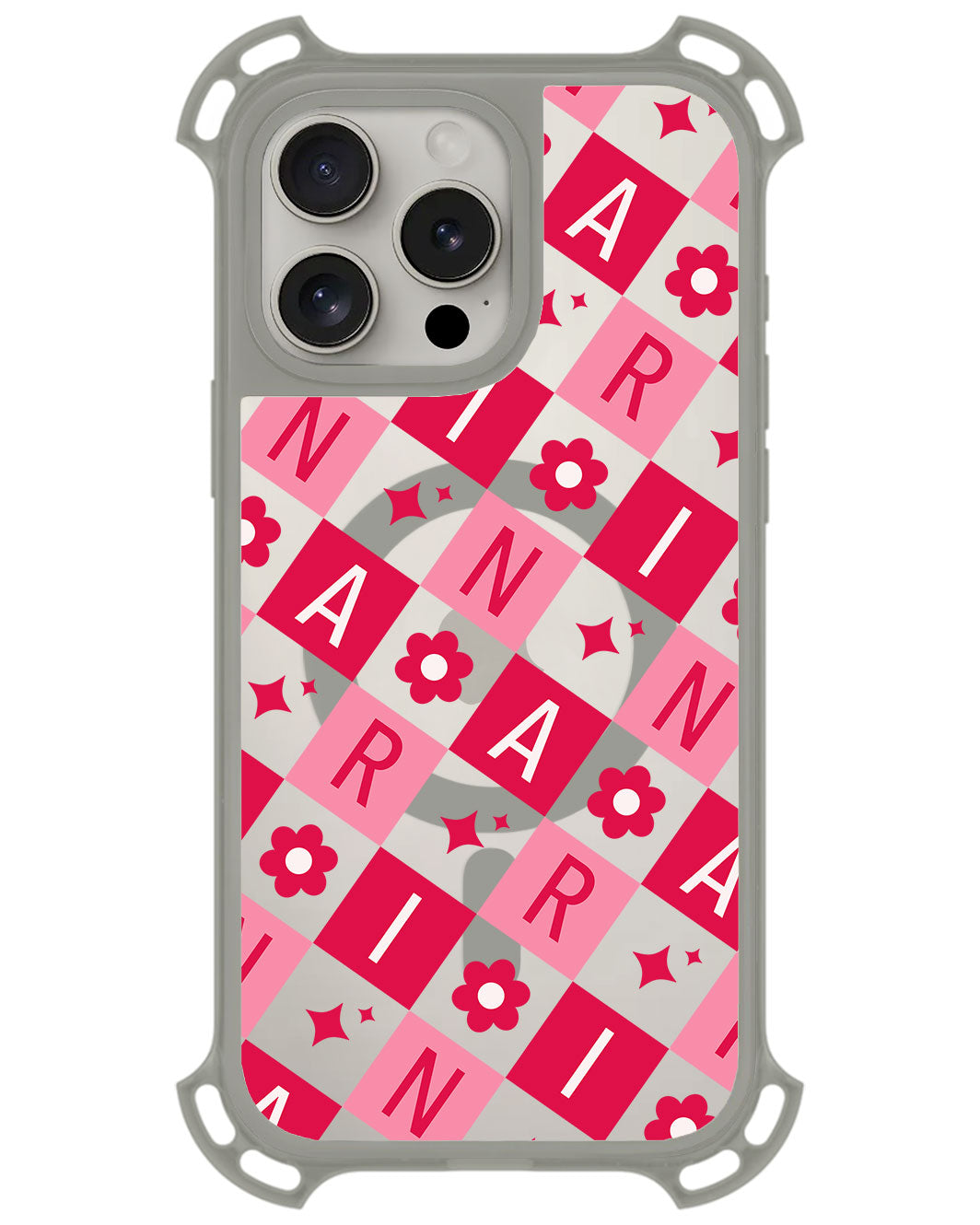 iPhone Rearguard UltimateZ - CUSTOM MONOGRAM 3.0 Flower Grid 1.0