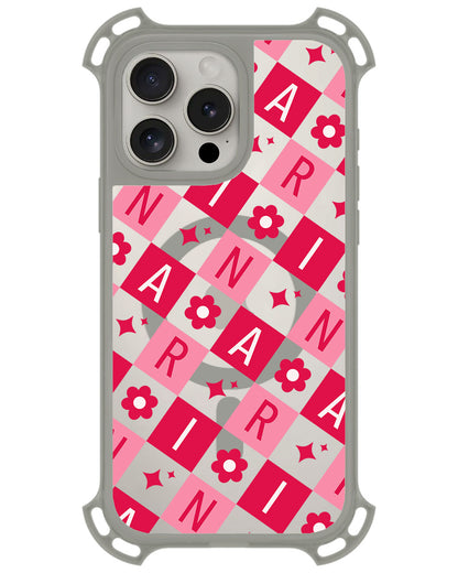 iPhone Rearguard UltimateZ - CUSTOM MONOGRAM 3.0 Flower Grid 1.0
