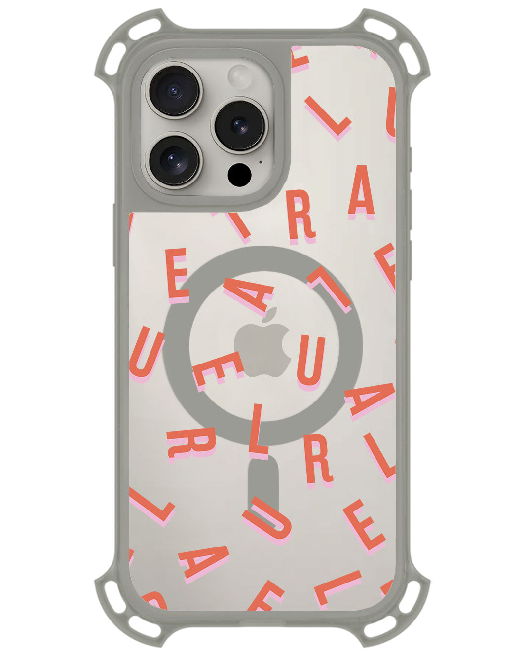 iPhone Ultimate Model-Z - CUSTOM MONOGRAM 1.0 Coral