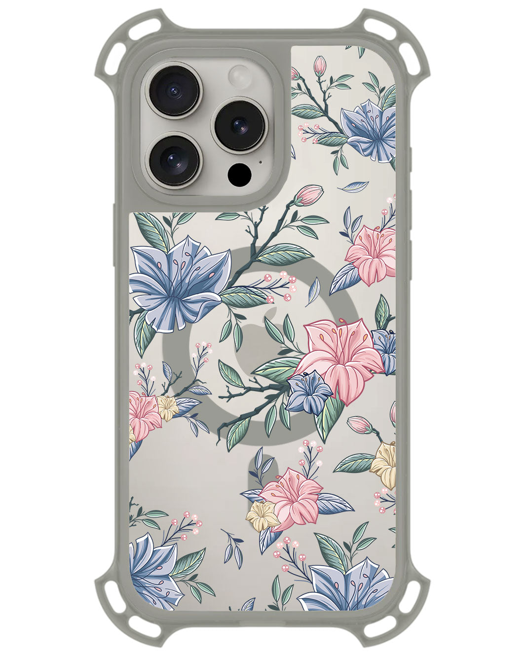 iPhone Rearguard UltimateZ - Pink & Blue Floral