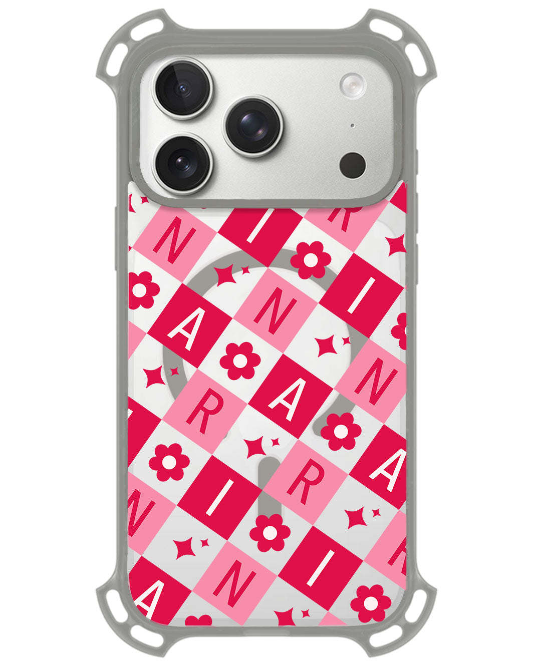 iPhone Rearguard UltimateZ - CUSTOM MONOGRAM 3.0 Flower Grid 1.0