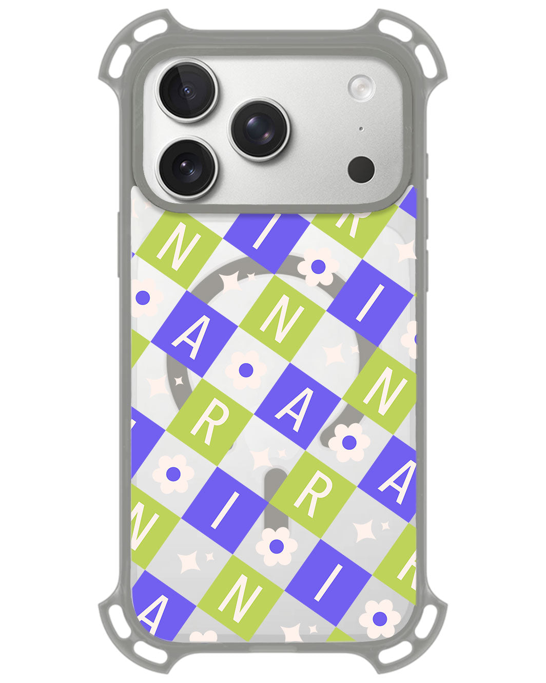 iPhone Ultimate Model-Z - CUSTOM MONOGRAM 3.0 Flower Grid 5.0