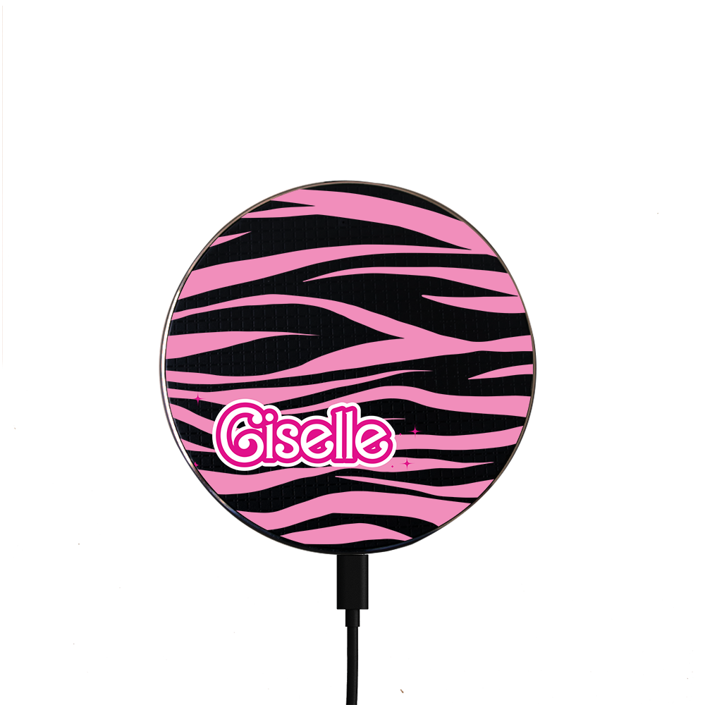 Universal Wireless Charger - Barbie Zebra Pattern