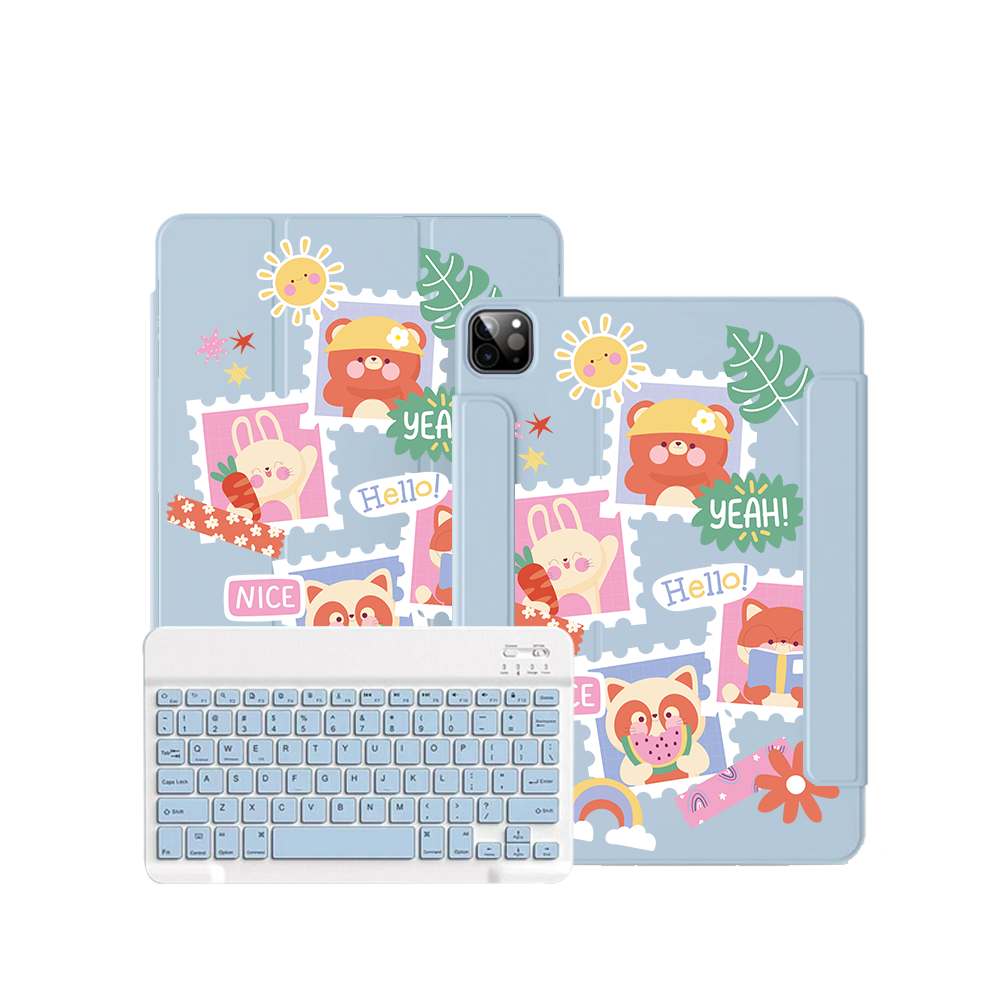 iPad / Android Tab Wireless Keyboard Flipcover - Animal Squad