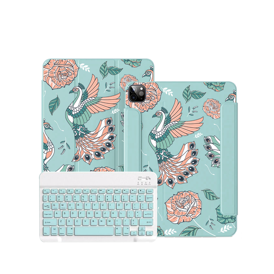 iPad / Android Tab Wireless Keyboard Flipcover - Bird of Paradise 3.0