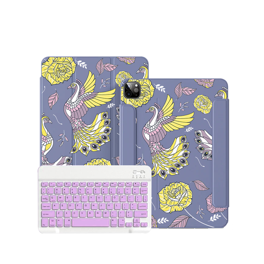 iPad / Android Tab Wireless Keyboard Flipcover - Bird of Paradise 4.0