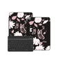 iPad / Android Tab Wireless Keyboard Flipcover - Butterfly Daisy