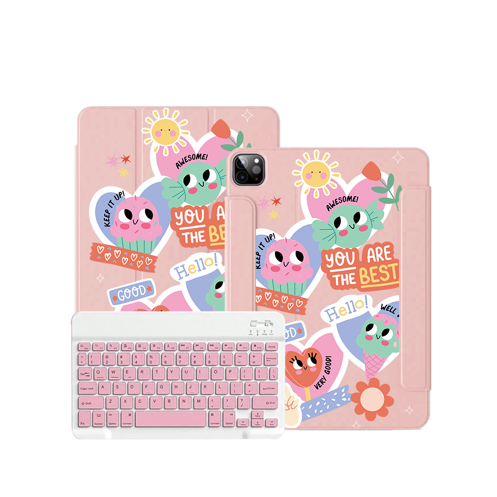 iPad / Android Tab Wireless Keyboard Flipcover - Dessert Party