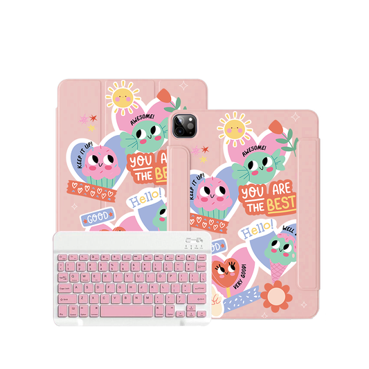 iPad / Android Tab Wireless Keyboard Flipcover - Dessert Party