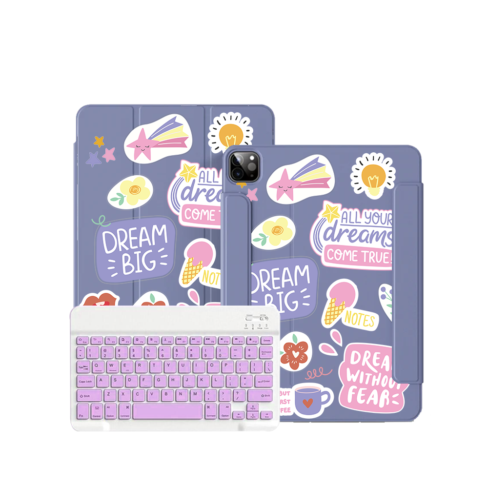 iPad Wireless Keyboard Flipcover - Dream Sticker Pack
