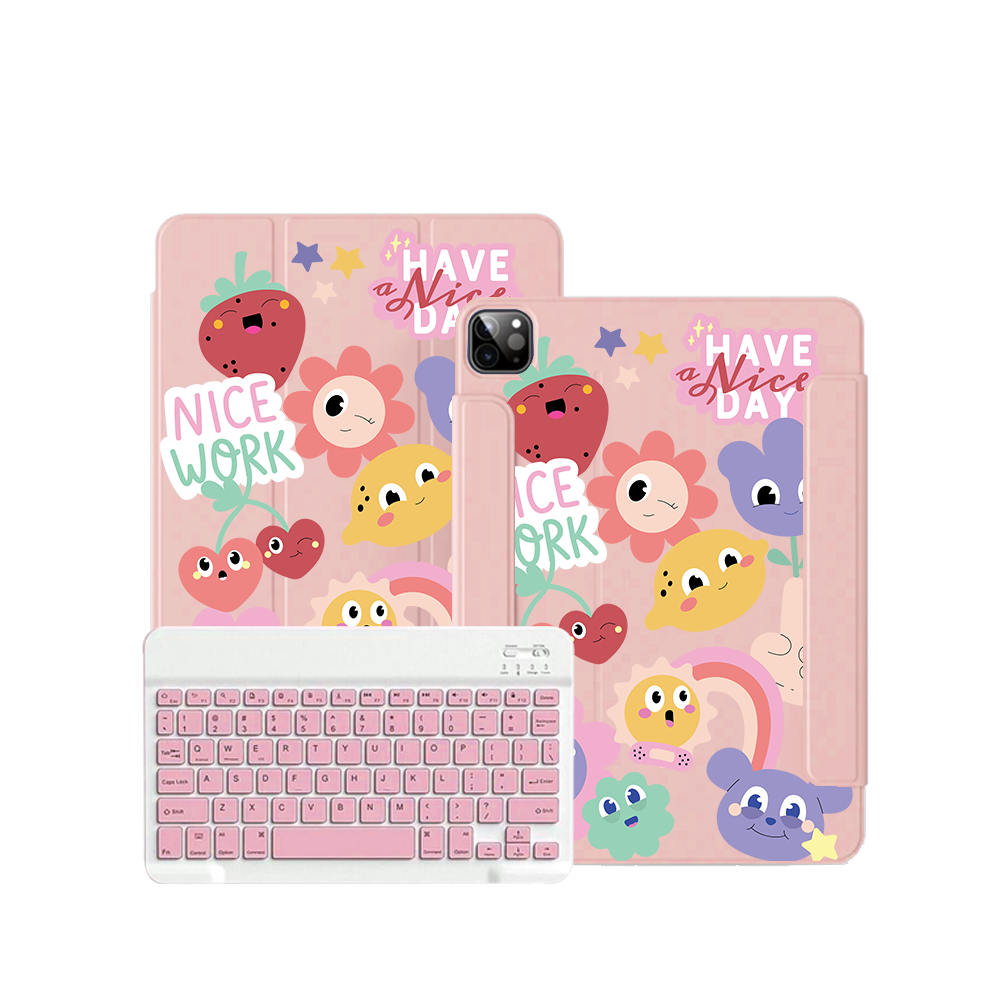 iPad / Android Tab Wireless Keyboard Flipcover - Garden Party