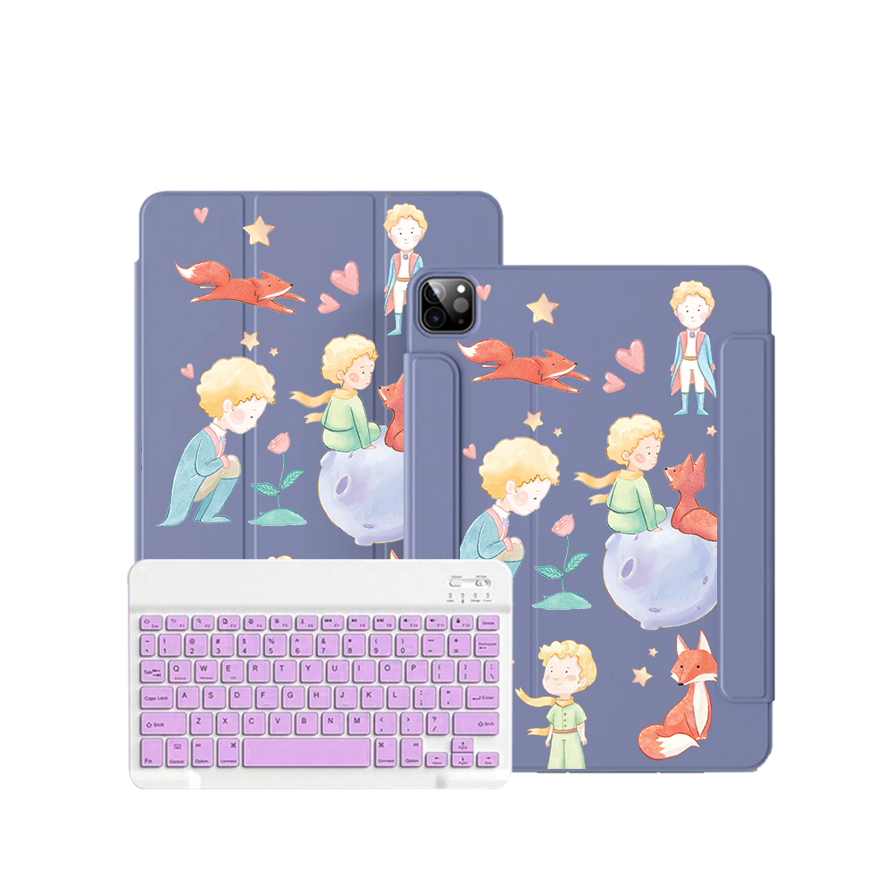 iPad / Android Tab Wireless Keyboard Flipcover - Little Prince & Fox