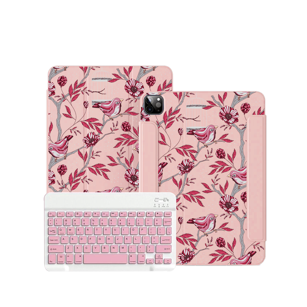 iPad / Android Tab Wireless Keyboard Flipcover - Lovebird 11.0