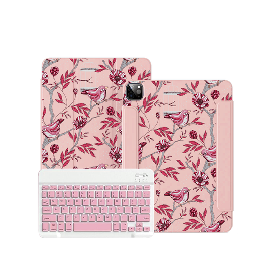 iPad / Android Tab Wireless Keyboard Flipcover - Lovebird 11.0