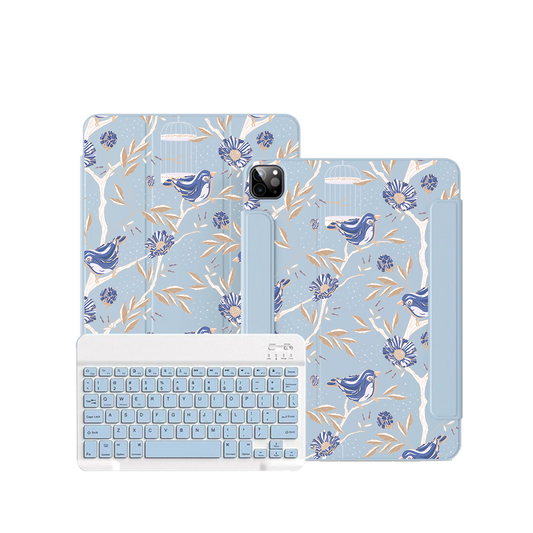 iPad / Android Tab Wireless Keyboard Flipcover - Lovebird 12.0