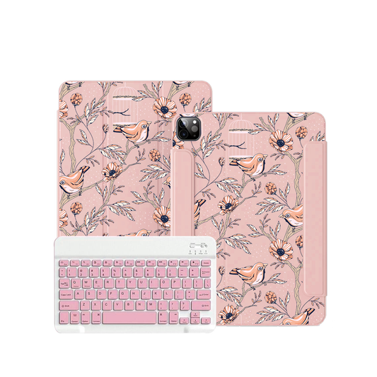 iPad / Android Tab Wireless Keyboard Flipcover - Lovebird 13.0