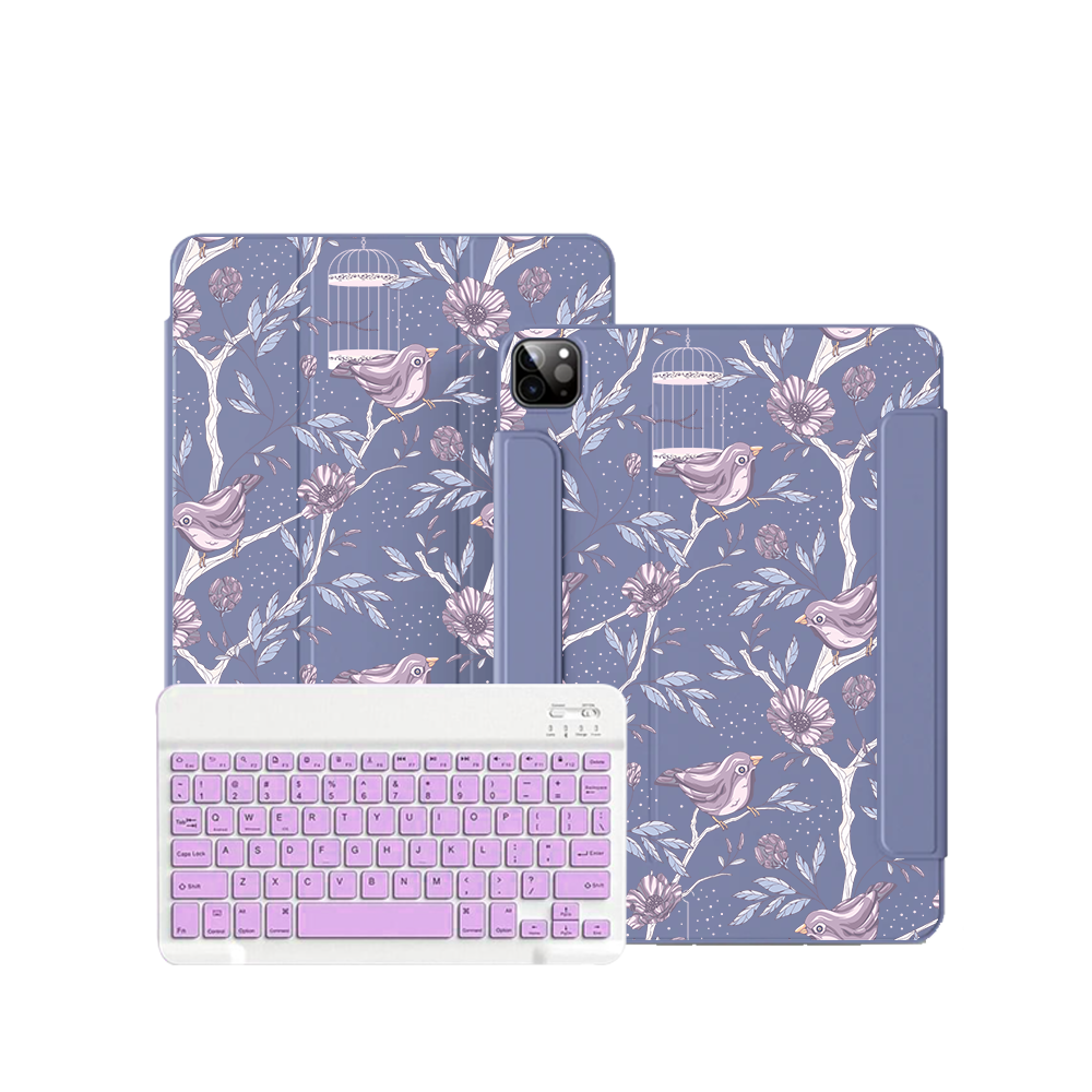 iPad / Android Tab Wireless Keyboard Flipcover - Lovebird 15.0