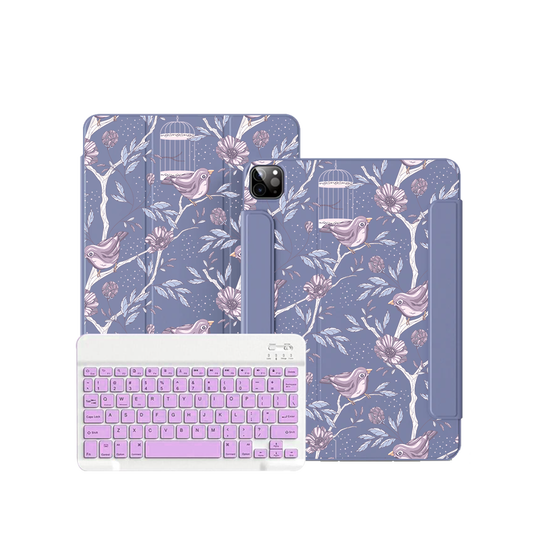 iPad / Android Tab Wireless Keyboard Flipcover - Lovebird 15.0