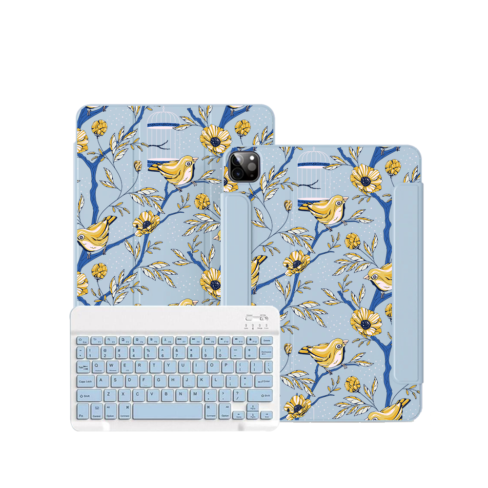 iPad / Android Tab Wireless Keyboard Flipcover - Lovebird 16.0