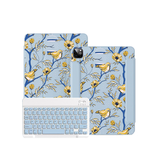 iPad / Android Tab Wireless Keyboard Flipcover - Lovebird 16.0