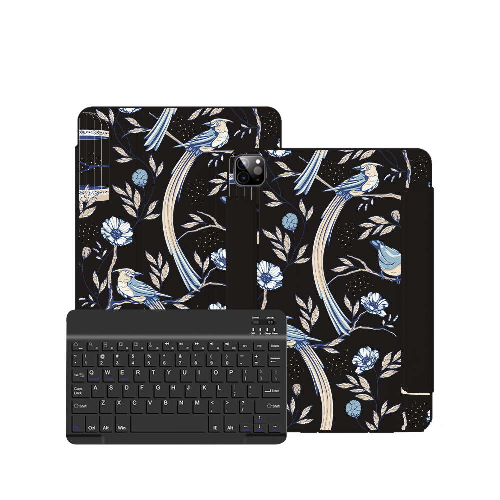 iPad / Android Tab Wireless Keyboard Flipcover - Lovebird 5.0