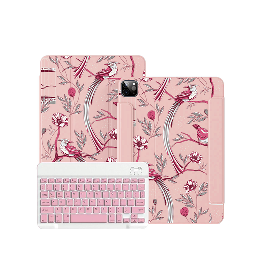 iPad / Android Tab Wireless Keyboard Flipcover - Lovebird 6.0