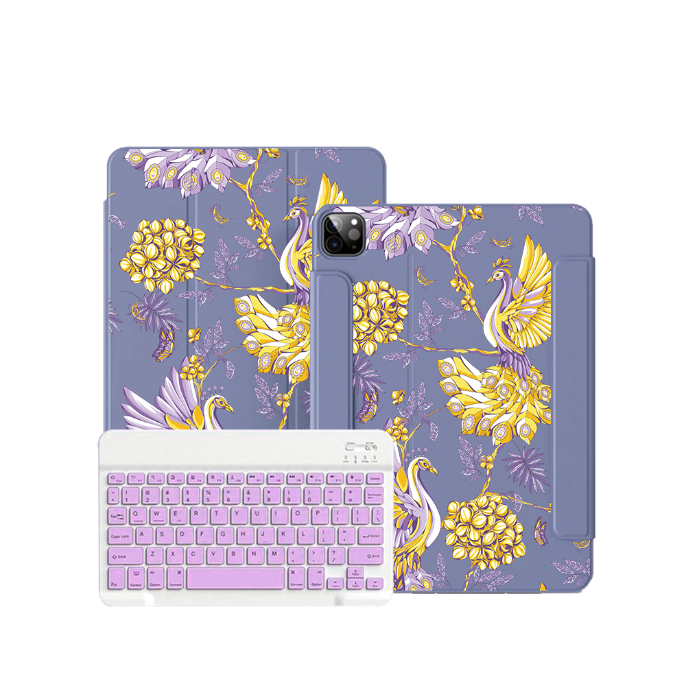 iPad / Android Tab Wireless Keyboard Flipcover - Peacock 3.0