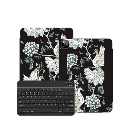 iPad / Android Tab Wireless Keyboard Flipcover - Peacock 4.0