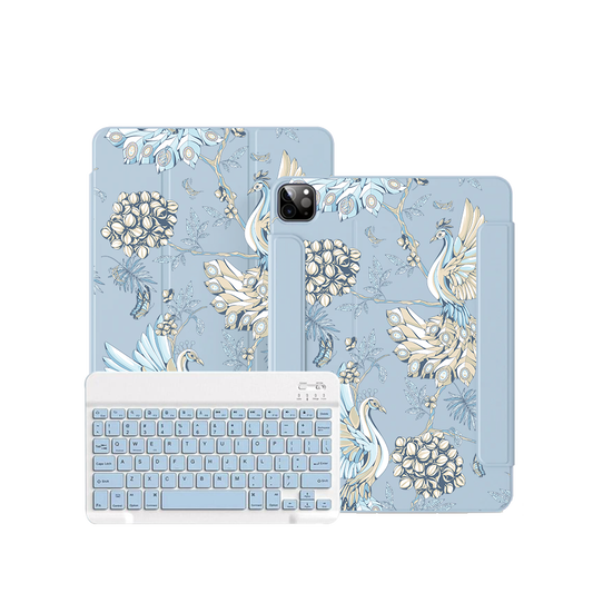 iPad Wireless Keyboard Flipcover - Peacock 5.0