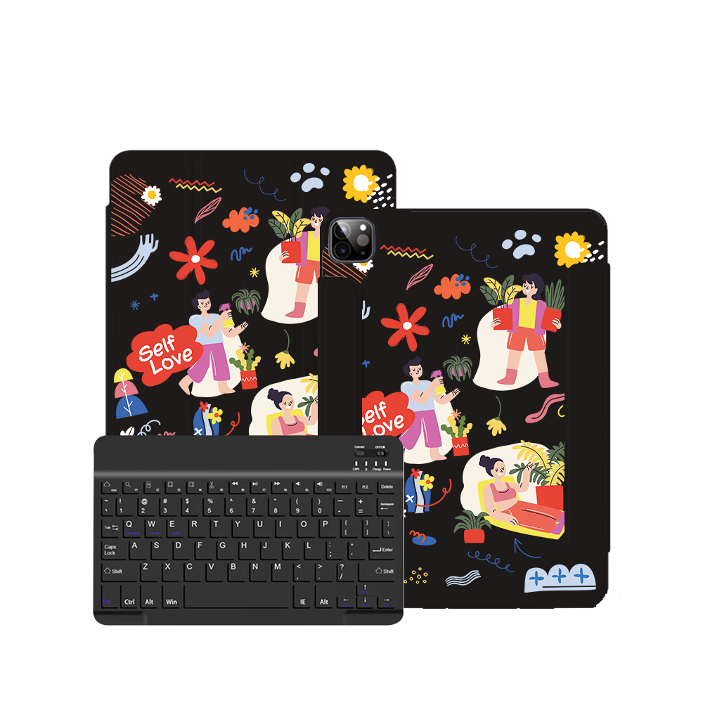 iPad Wireless Keyboard Flipcover - Self Love Sticker Pack 1.0