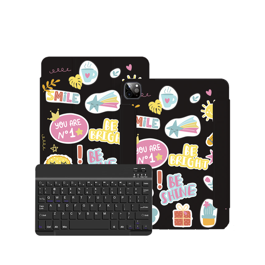 iPad / Android Tab Wireless Keyboard Flipcover - Self Love Sticker Pack 3.0