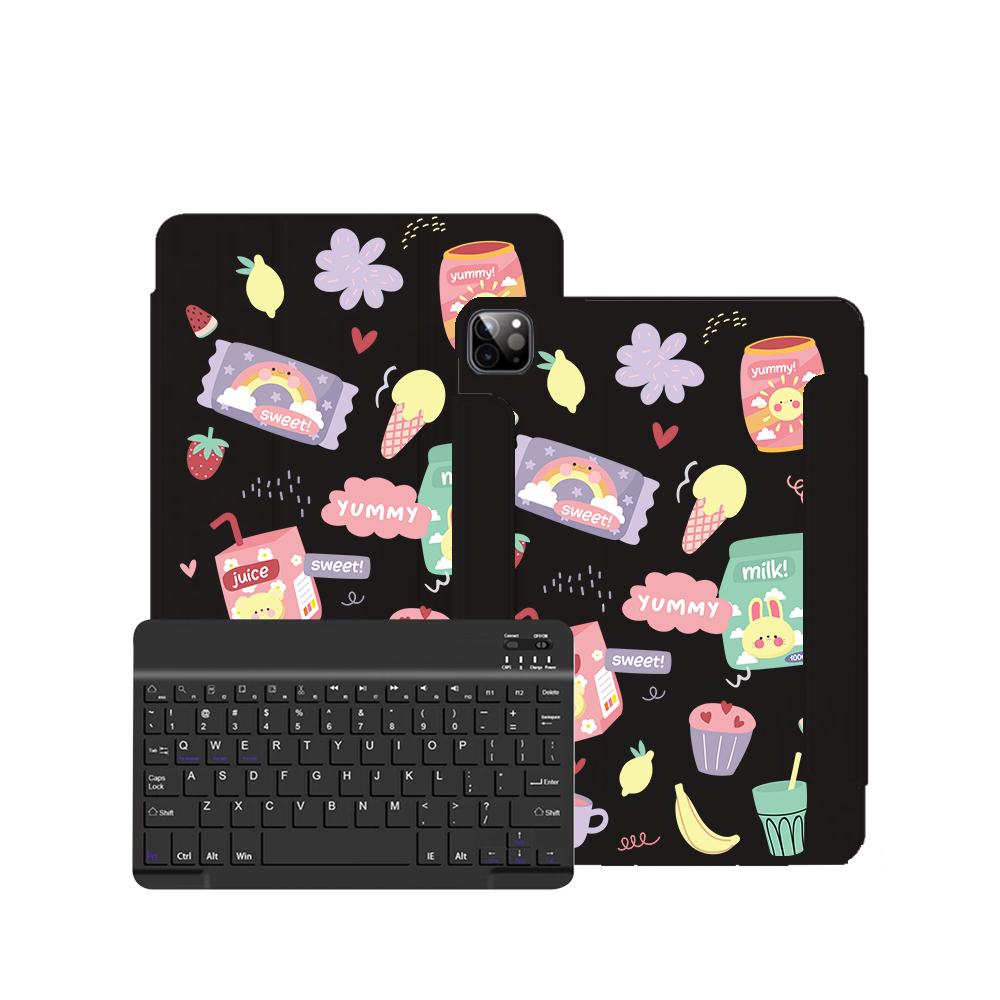 iPad / Android Tab Wireless Keyboard Flipcover - Sweet Yummy