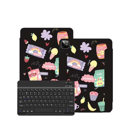 iPad / Android Tab Wireless Keyboard Flipcover - Sweet Yummy