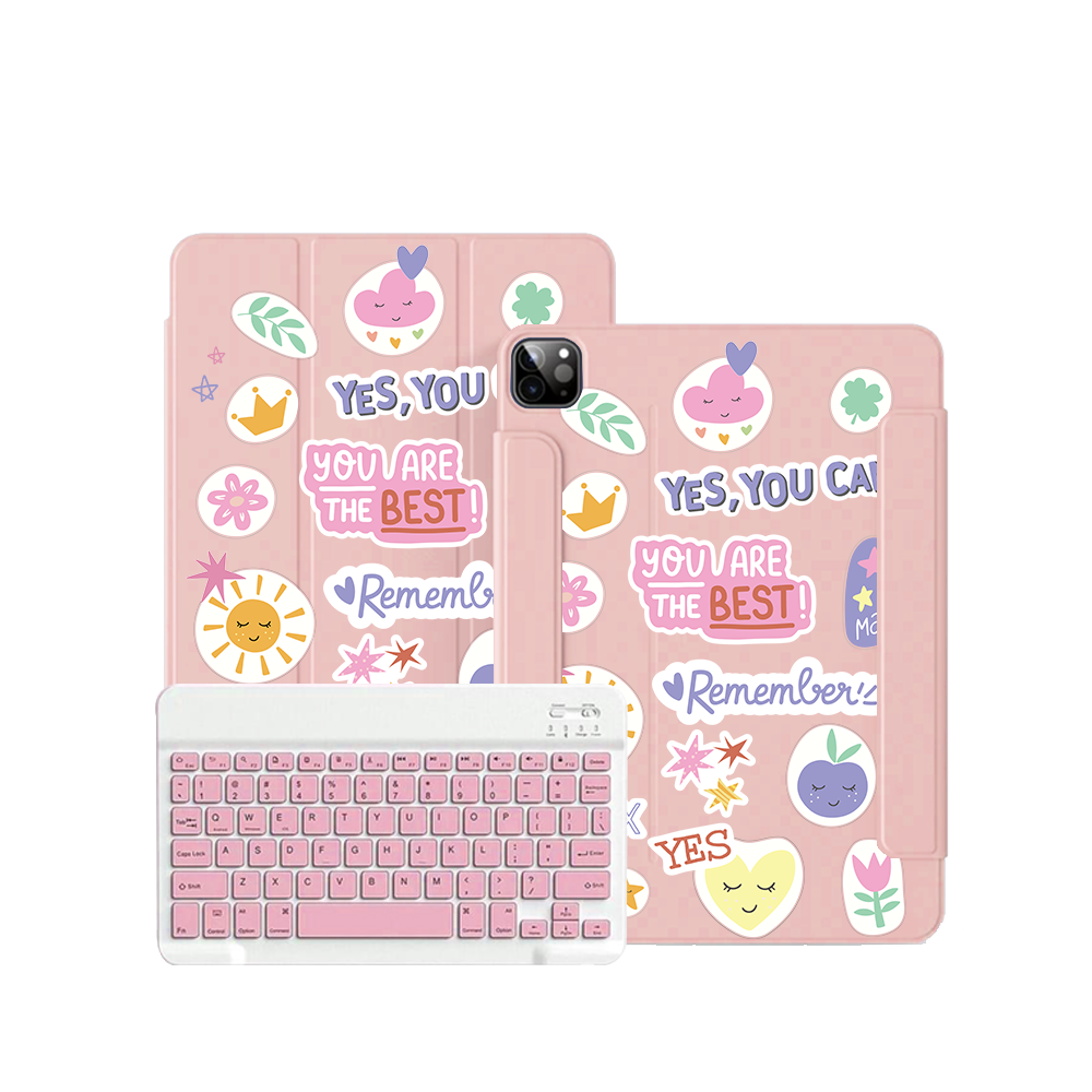 iPad / Android Tab Wireless Keyboard Flipcover - You are the Best 2.0