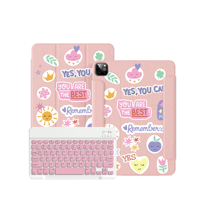 iPad / Android Tab Wireless Keyboard Flipcover - You are the Best 2.0