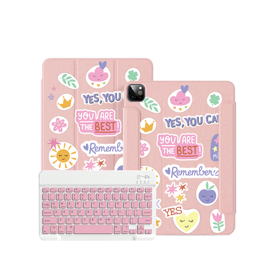 iPad / Android Tab Wireless Keyboard Flipcover - You are the Best 2.0