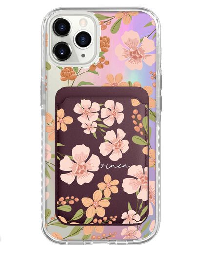 iPhone Magnetic Wallet Holo Case - Vinca