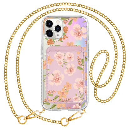 iPhone Magnetic Wallet Holo Case - Vinca