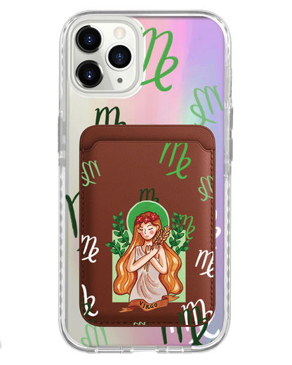 iPhone Magnetic Wallet Holo Case - Virgo