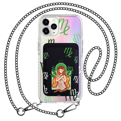 iPhone Magnetic Wallet Holo Case - Virgo