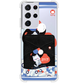 Android Phone Wallet Case - White Kitty