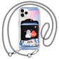 iPhone Magnetic Wallet Holo Case - White Puppy