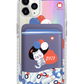 iPhone Magnetic Wallet Holo Case - White Kitty