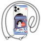 iPhone Magnetic Wallet Case - White Puppy