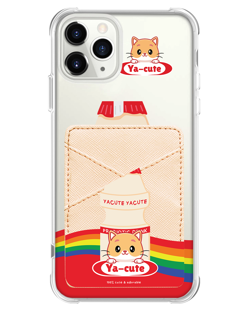 iPhone Phone Wallet Case - Yacute Cat