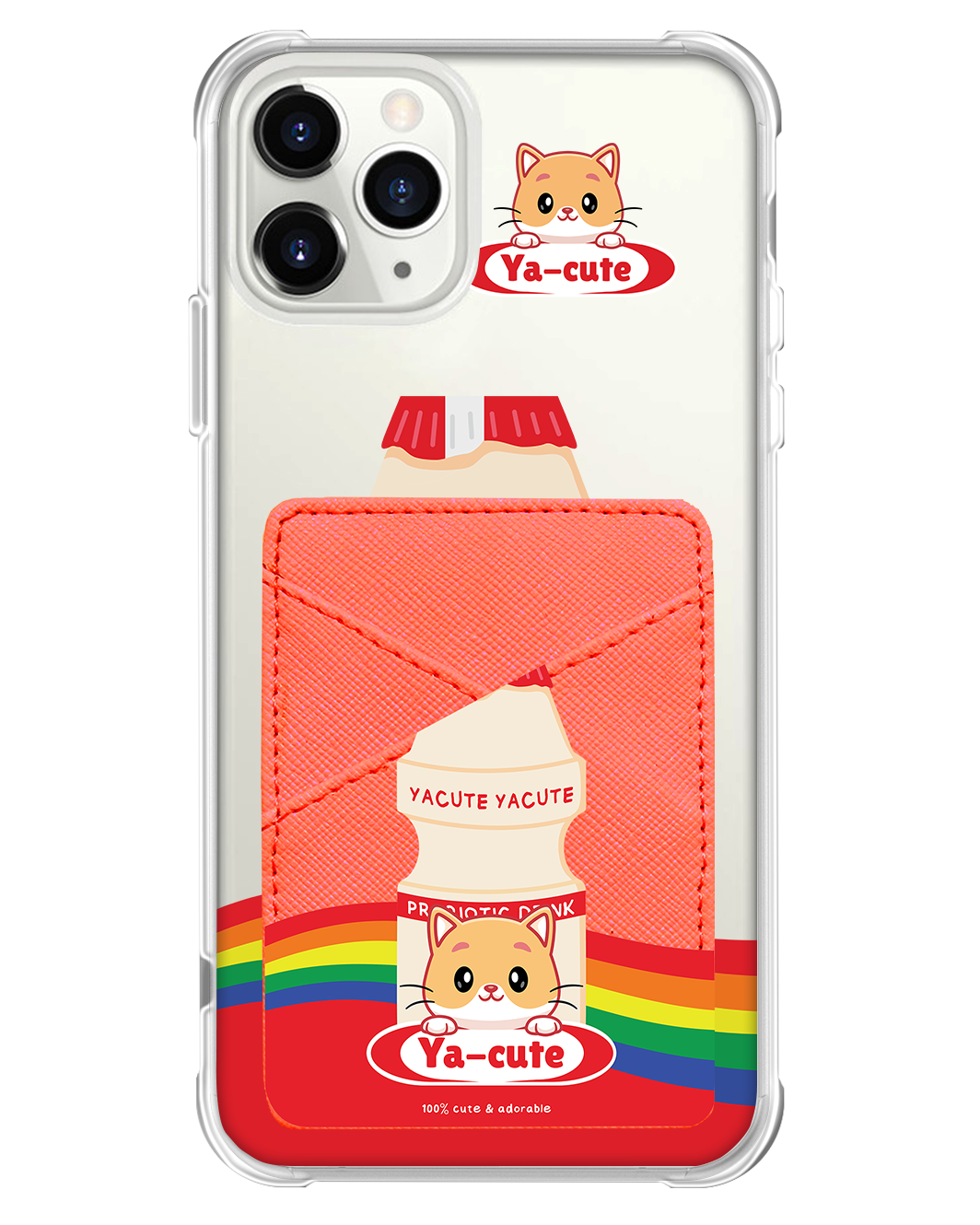 iPhone Phone Wallet Case - Yacute Cat