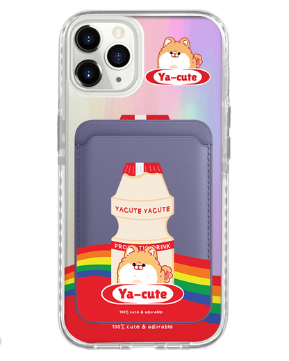 iPhone Magnetic Wallet Holo Case - Yacute Dog