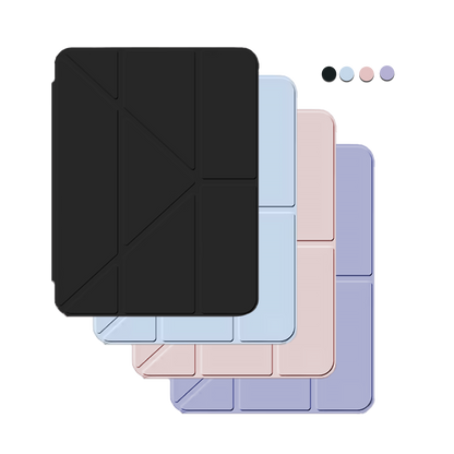 iPad Y-Fold Flip Cover - CUSTOM MONOGRAM 2.0 Rainbow
