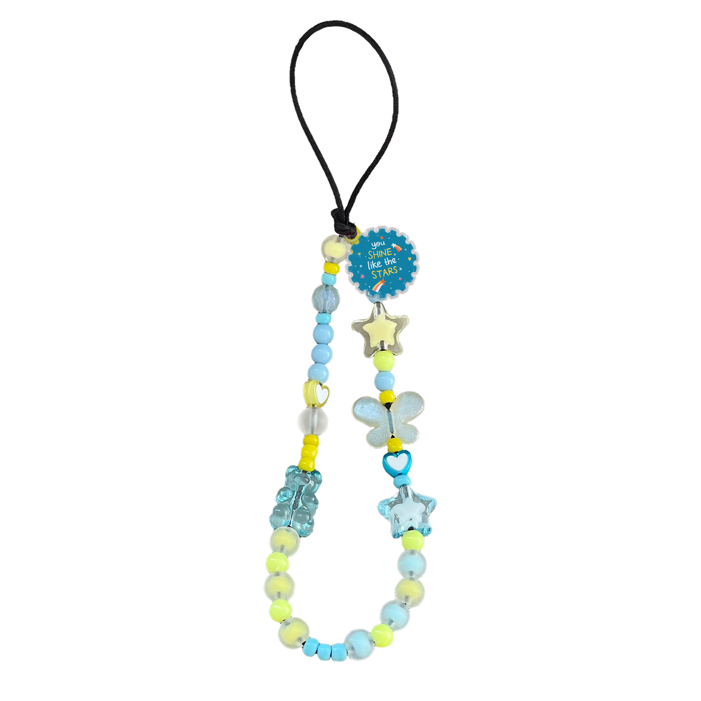 Beaded Strap with Acrylic Charm - You Shine like the Stars