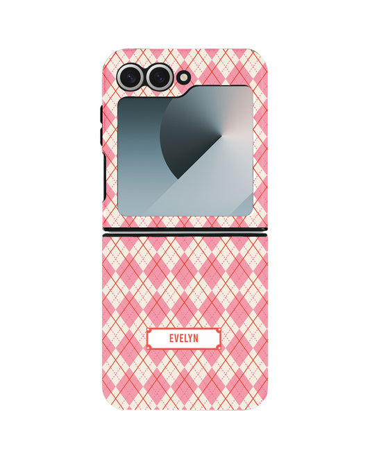 Android Flip Rearguard Defender - Pink Argyle
